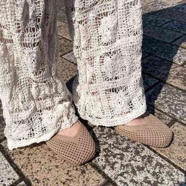 メッシュバンドバレーシューズ