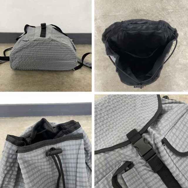 撥水チェックリュック