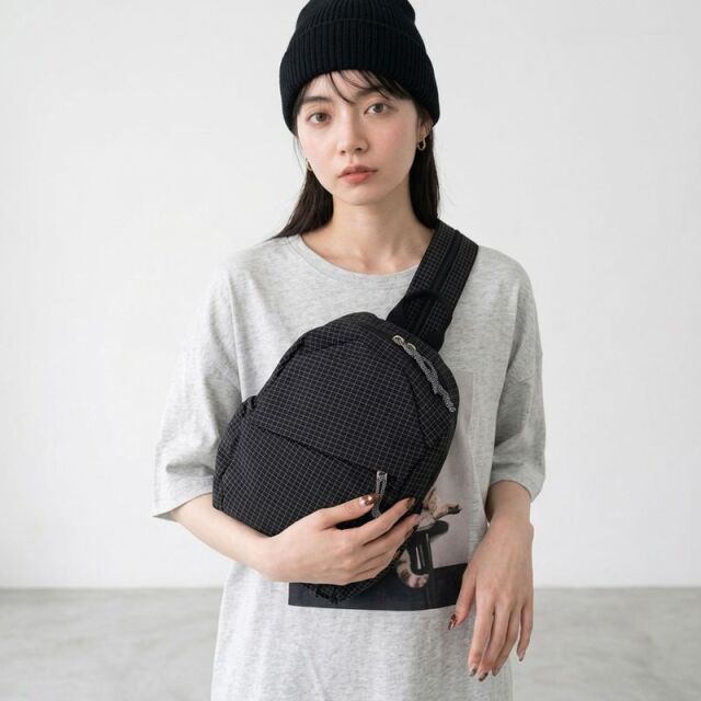 撥水チェック2WAYリュックサック