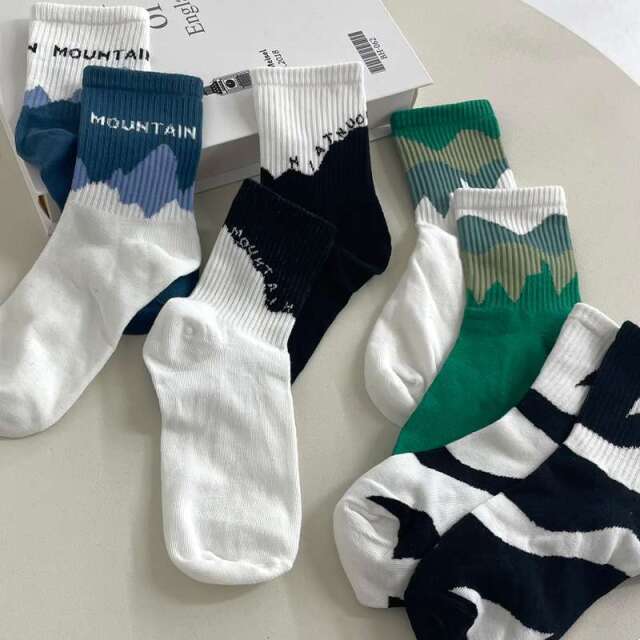 アシメ柄アソートソックス