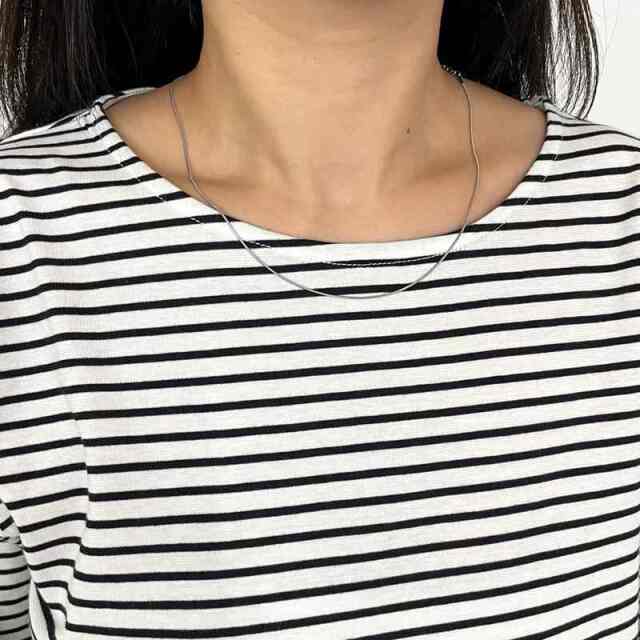 袖シアー切替ロンT