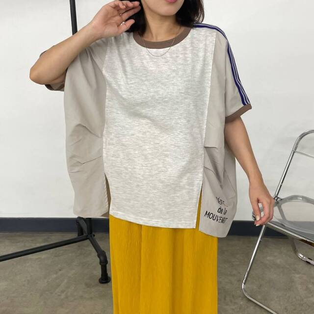 袖ラインビッグプルオーバー