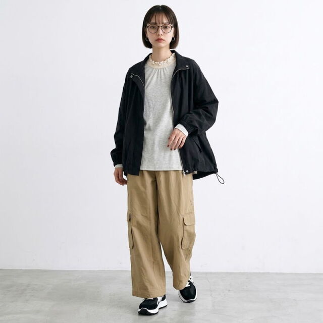 襟レースロンT