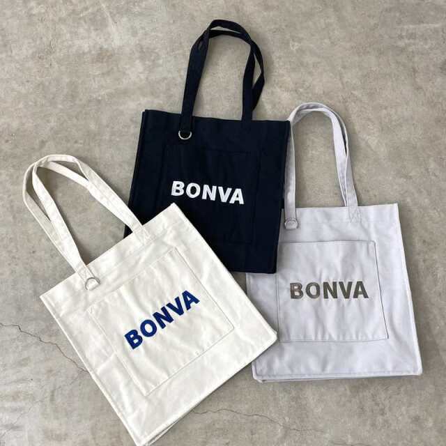 ロゴ刺繍トートバッグ