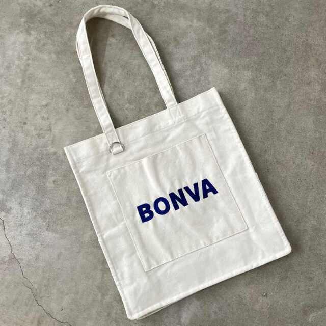 ロゴ刺繍トートバッグ
