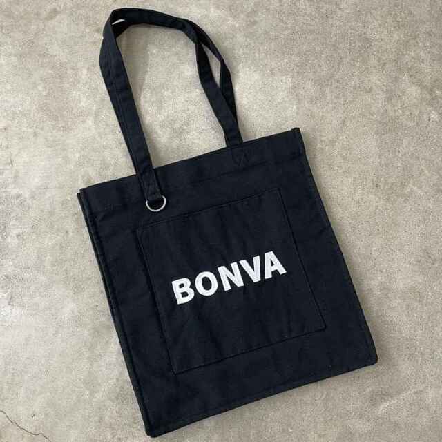 ロゴ刺繍トートバッグ