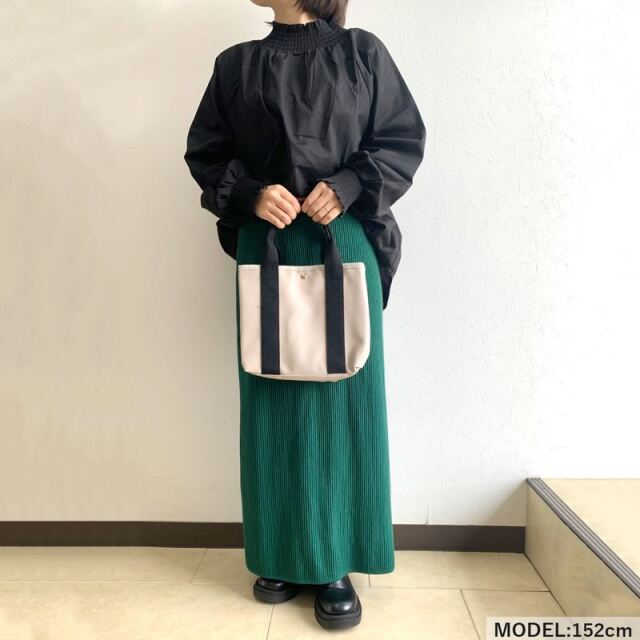 仕切り付き合成皮革ミニトートバッグ