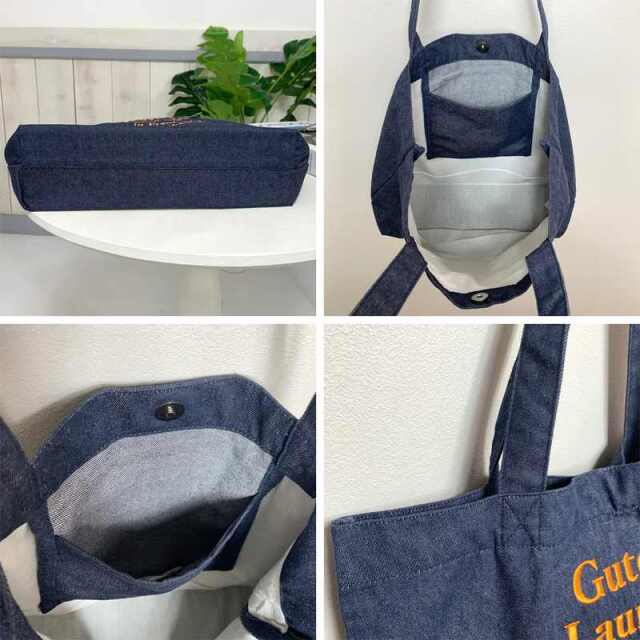 ロゴ刺繍ビッグトートバッグ
