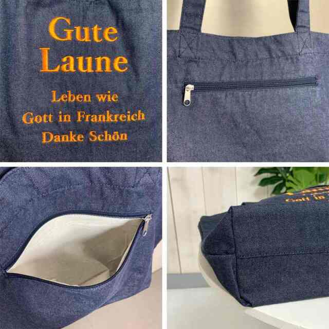 ロゴ刺繍ビッグトートバッグ