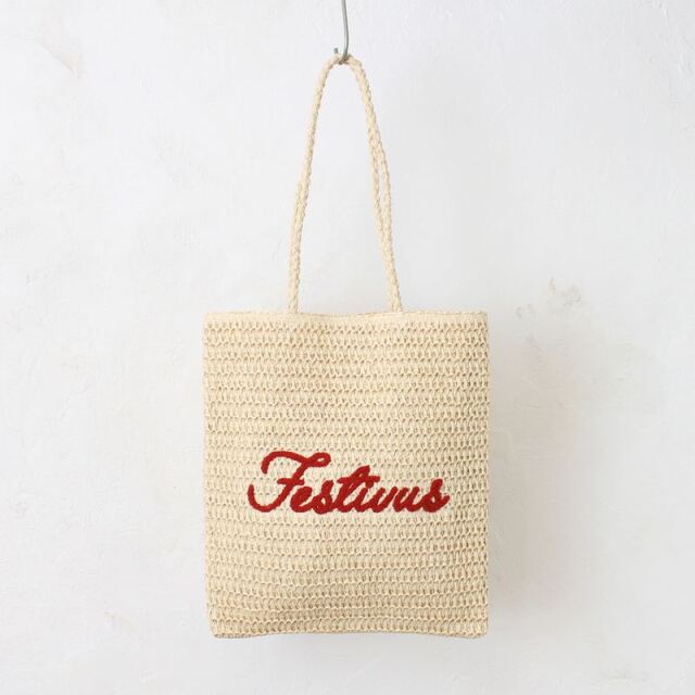 雑材サガラ刺繍トートバッグ