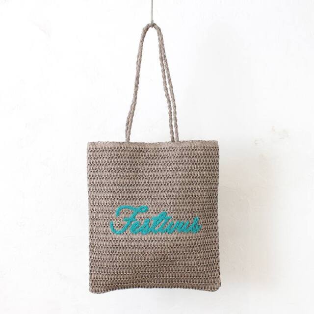雑材サガラ刺繍トートバッグ