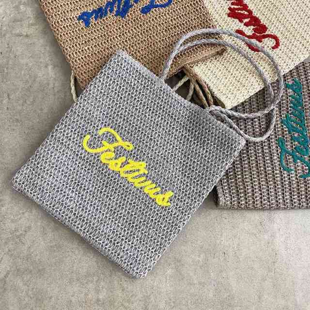雑材サガラ刺繍トートバッグ