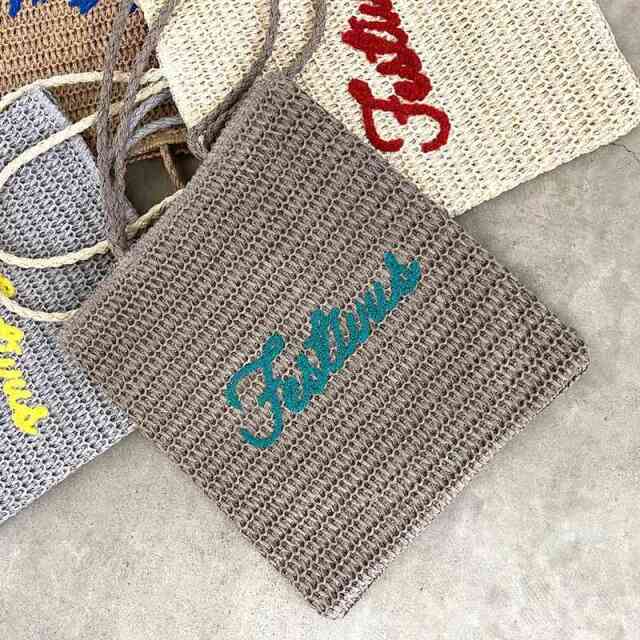 雑材サガラ刺繍トートバッグ