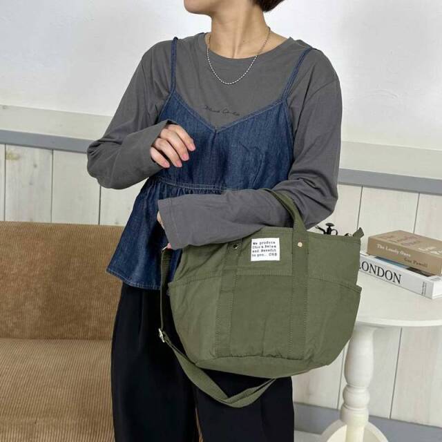 撥水6ポケットトートバッグ