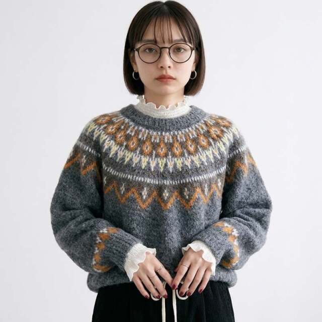 求心柄プルオーバー