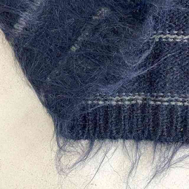 モヘアボーダーVネックカーディガン