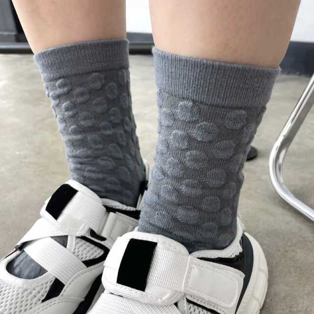 【SOTOASOBI】ポコポコカラーソックス