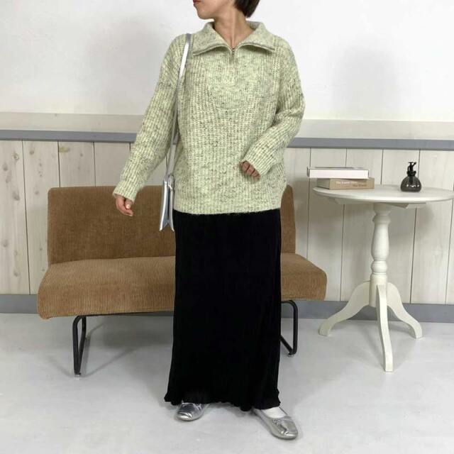 ベロアプリーツスカート