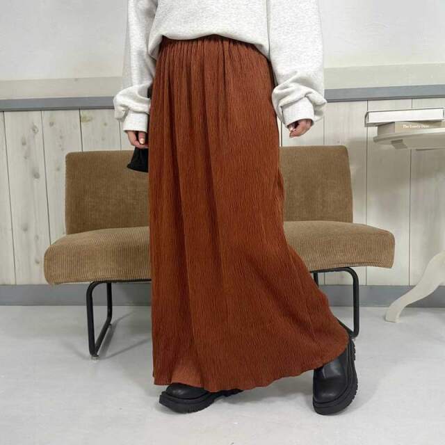 ベロアプリーツスカート