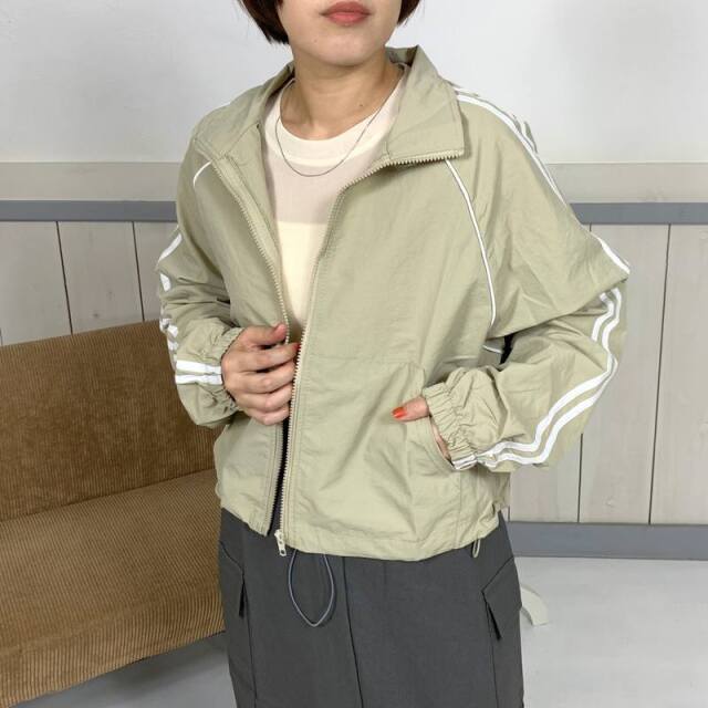 ラインパイピングブルゾン