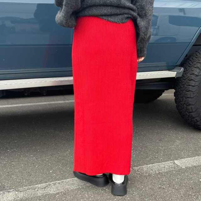 リブIラインスカート