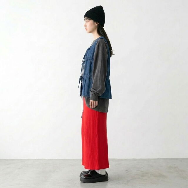 リブIラインスカート