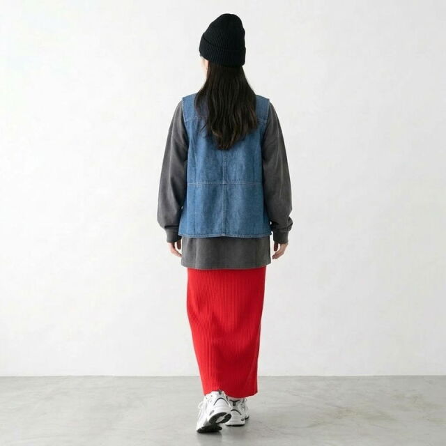 リブIラインスカート