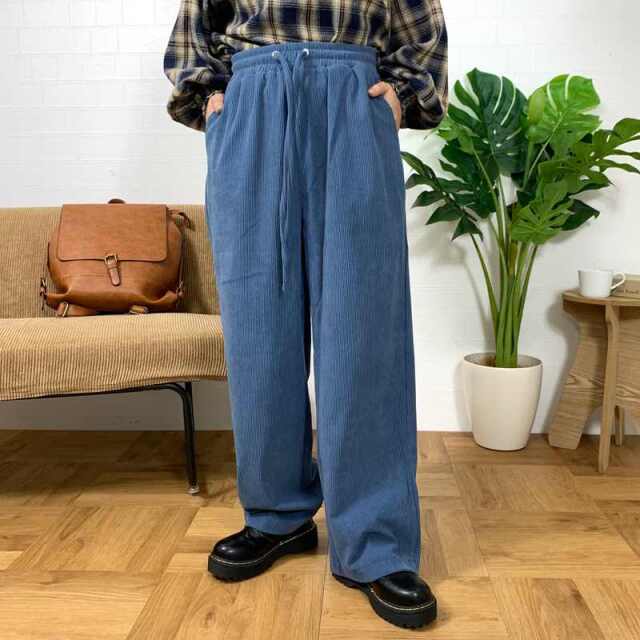 やみつきコーデュロイイージーパンツ