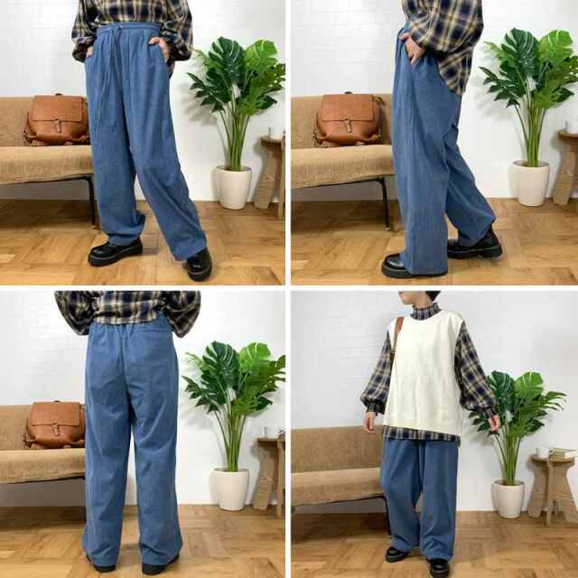 やみつきコーデュロイイージーパンツ