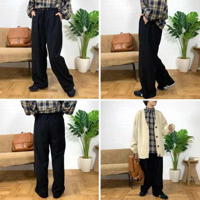 やみつきコーデュロイイージーパンツ