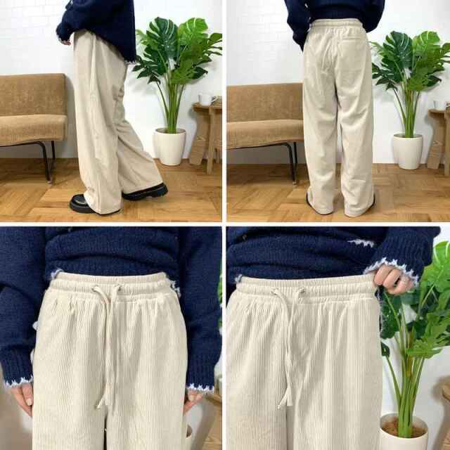 やみつきコーデュロイイージーパンツ