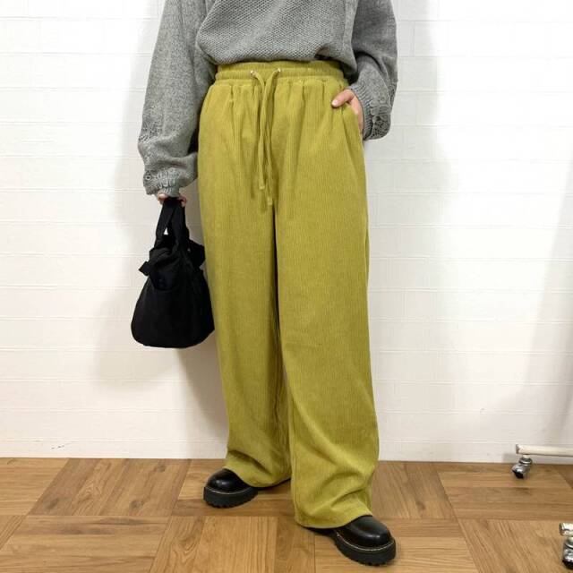 やみつきコーデュロイイージーパンツ