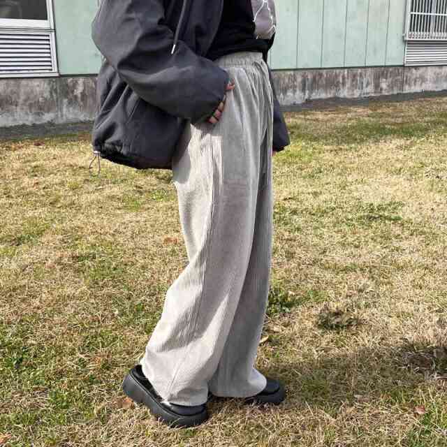 やみつきコーデュロイイージーパンツ