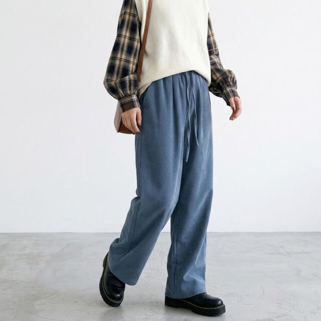 やみつきコーデュロイイージーパンツ