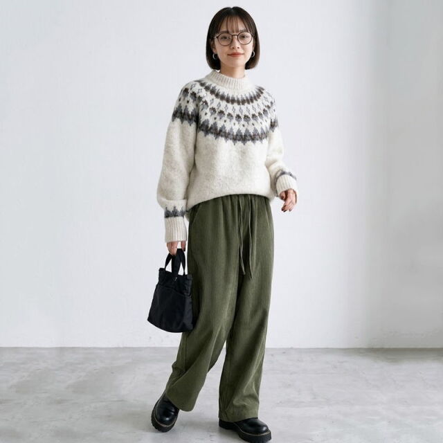 やみつきコーデュロイイージーパンツ