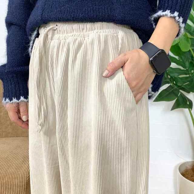 やみつきコーデュロイイージーパンツ