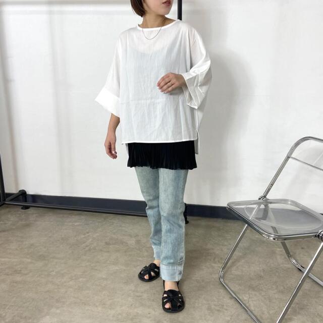 裾プリーツキャミソール