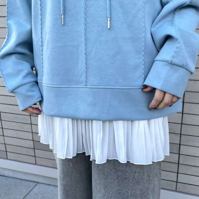 裾プリーツキャミソール
