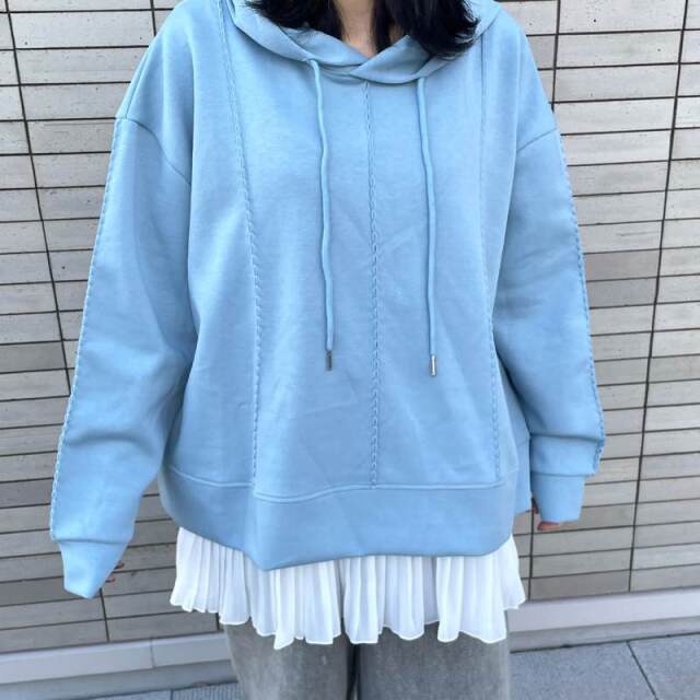 裾プリーツキャミソール