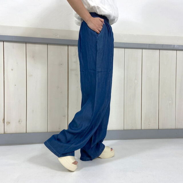 サマーデニムセンターシームパンツ