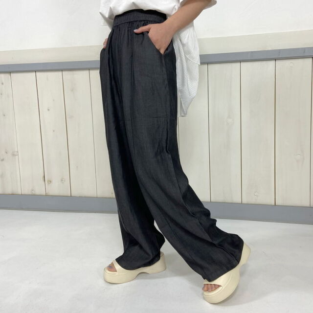 サマーデニムセンターシームパンツ