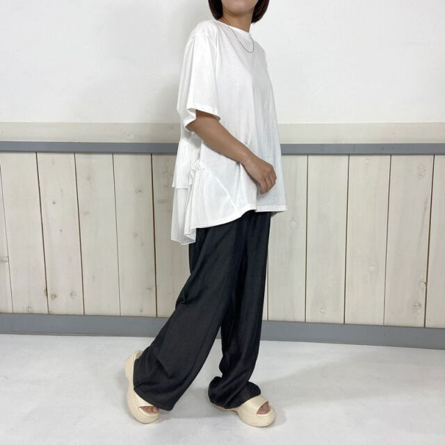 サマーデニムセンターシームパンツ