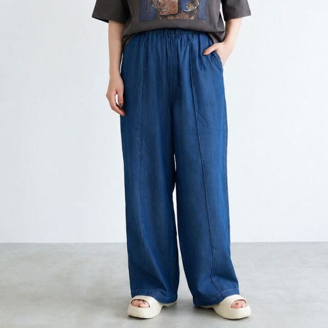 サマーデニムワイドパンツ