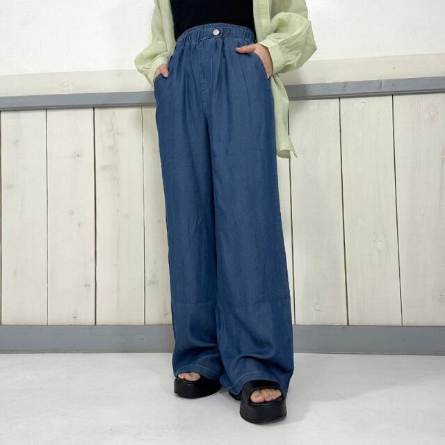 サマーデニムワイドパンツ
