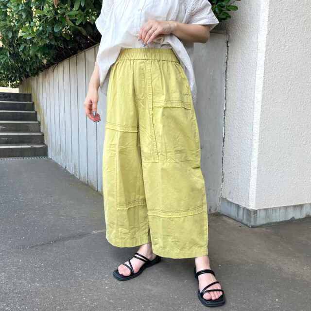 切替カットオフイージーパンツ