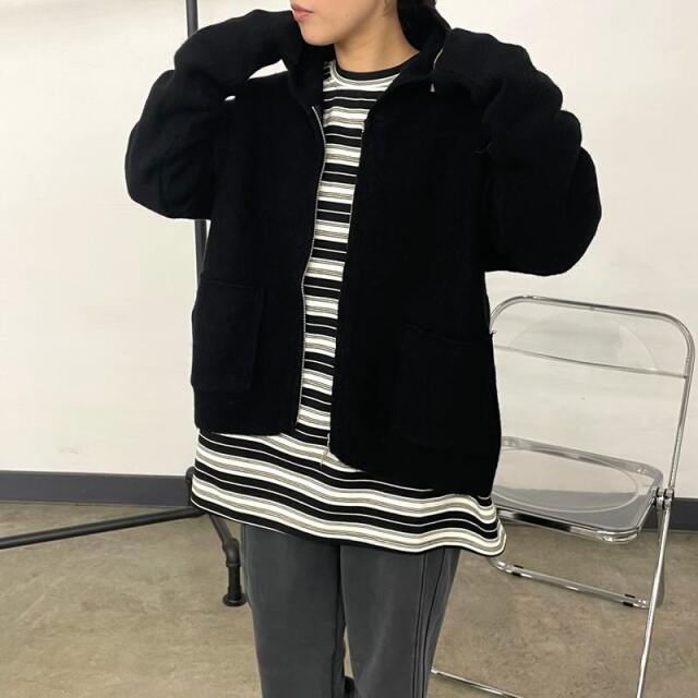 ニットZIPパーカー