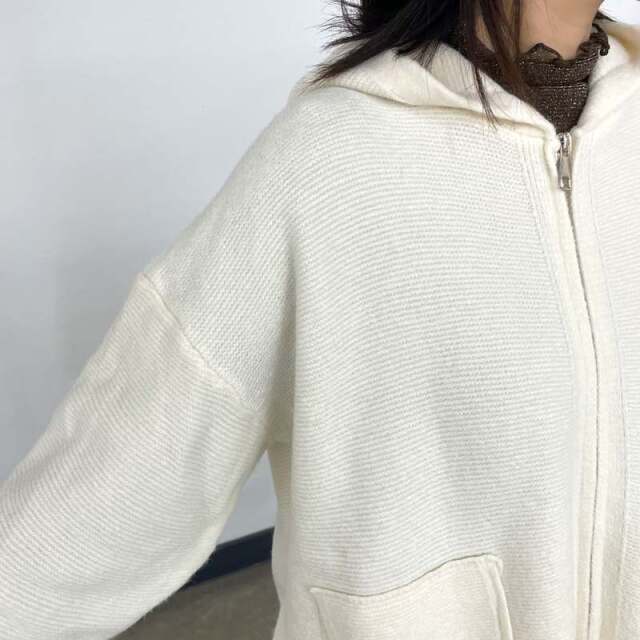 ニットZIPパーカー