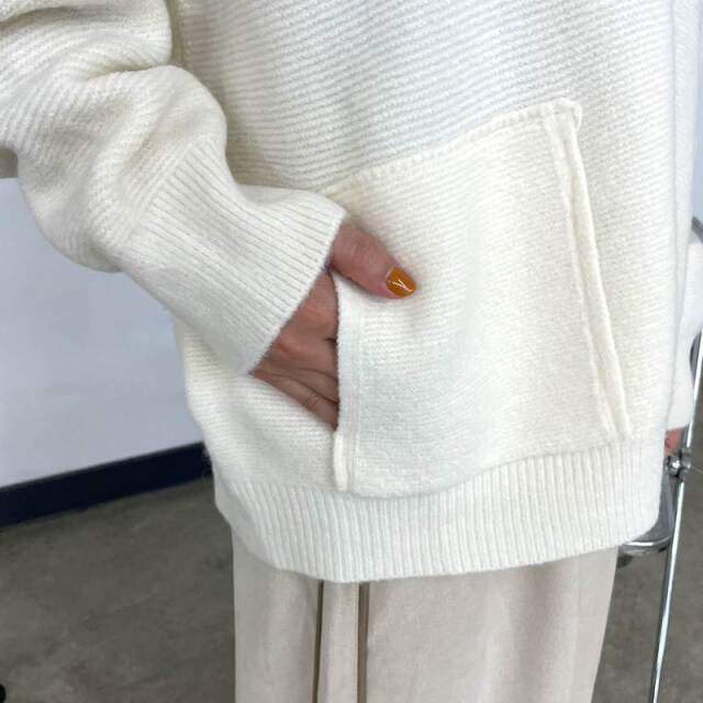 ニットZIPパーカー