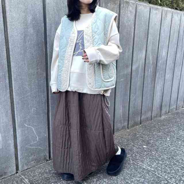 刺繍貼付プルオーバー