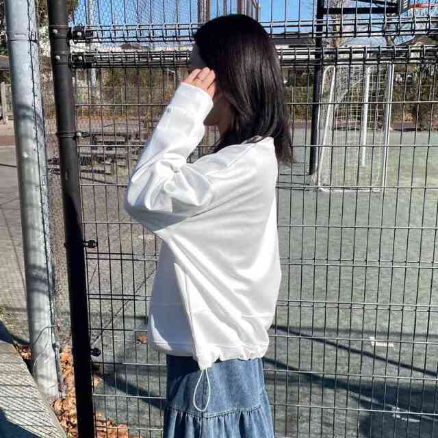 刺繍貼付プルオーバー